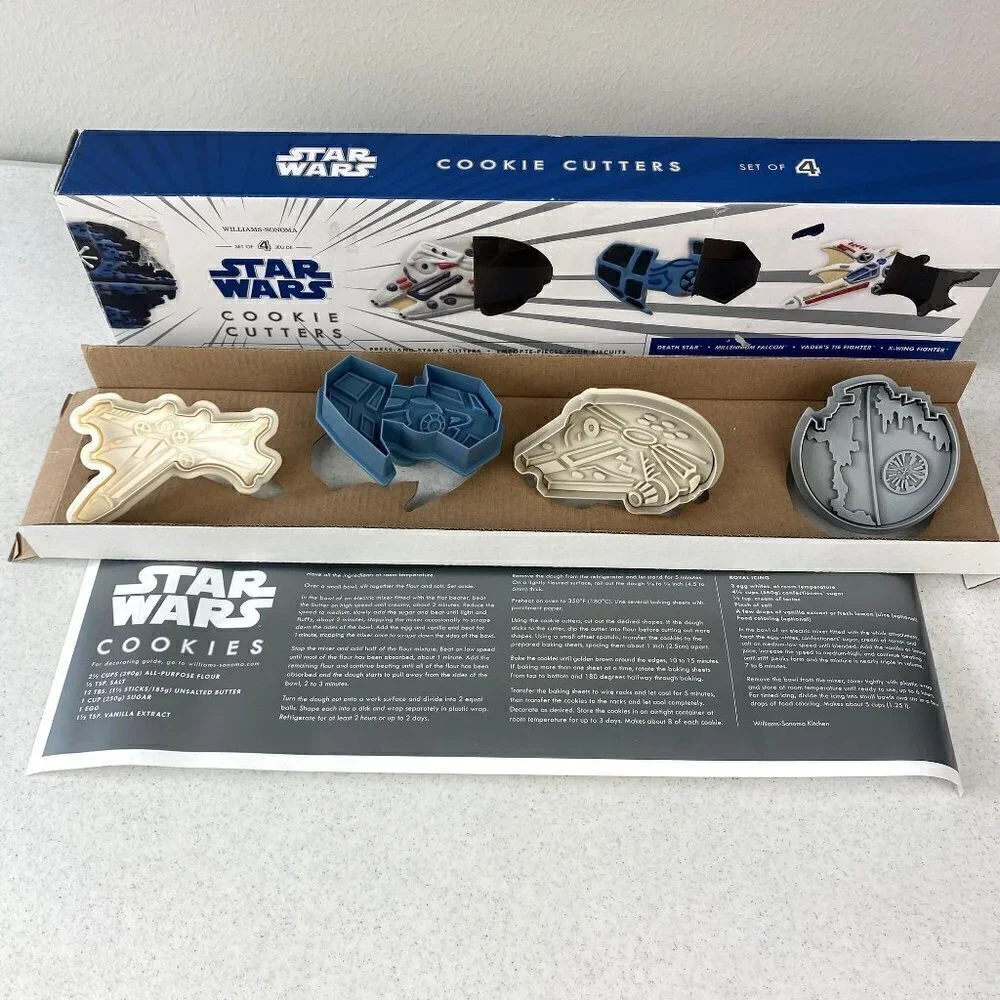 Williams Sonoma Star Wars Cookie Cutters set of 4
